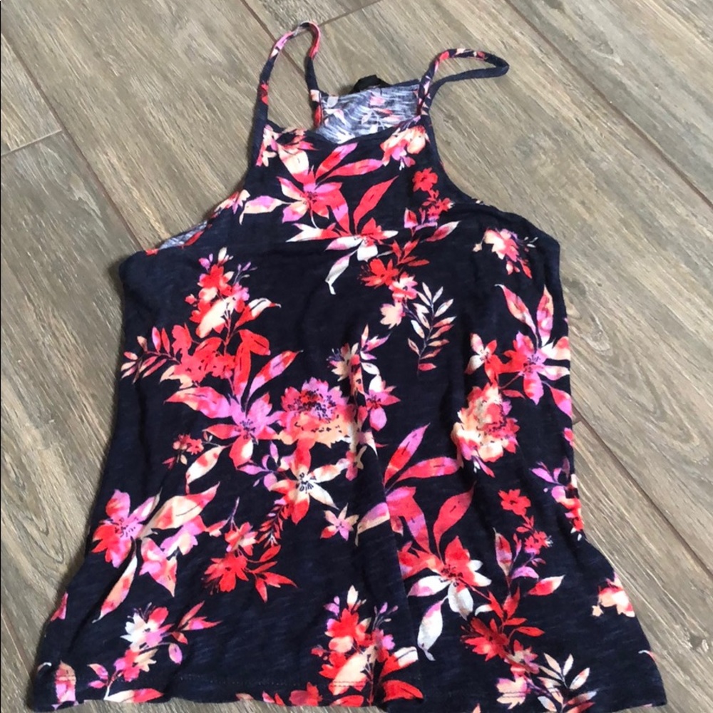 Halter floral tank